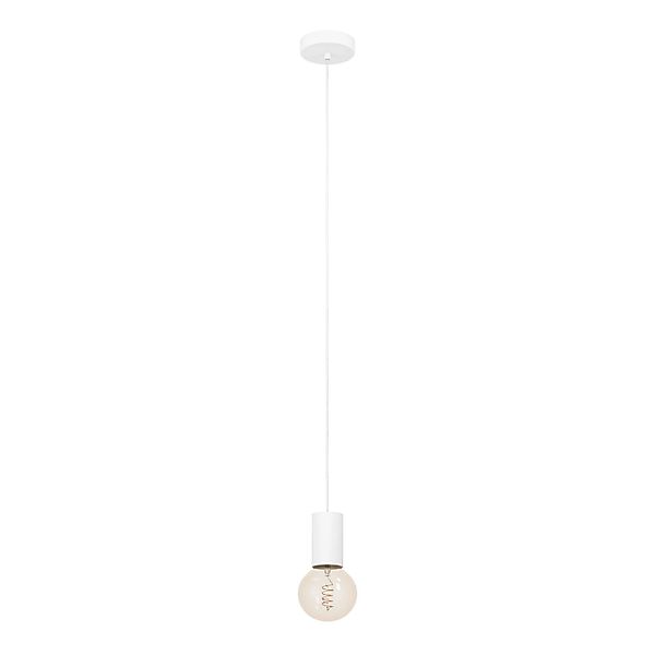 Eglo Pendelleuchte Pozueta 1-flammig Weiß 110 cm x Ø 6,5 cm günstig online kaufen