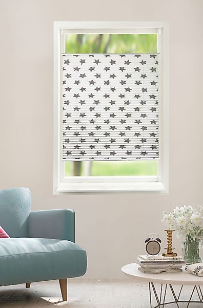Lüttenhütt Plissee "Stern" Lichtschutz ohne Bohren verspannt im Fixmaß, mit günstig online kaufen