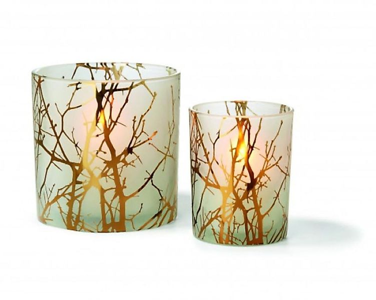 Forest Windlicht mit goldenem Lichteffekt günstig online kaufen