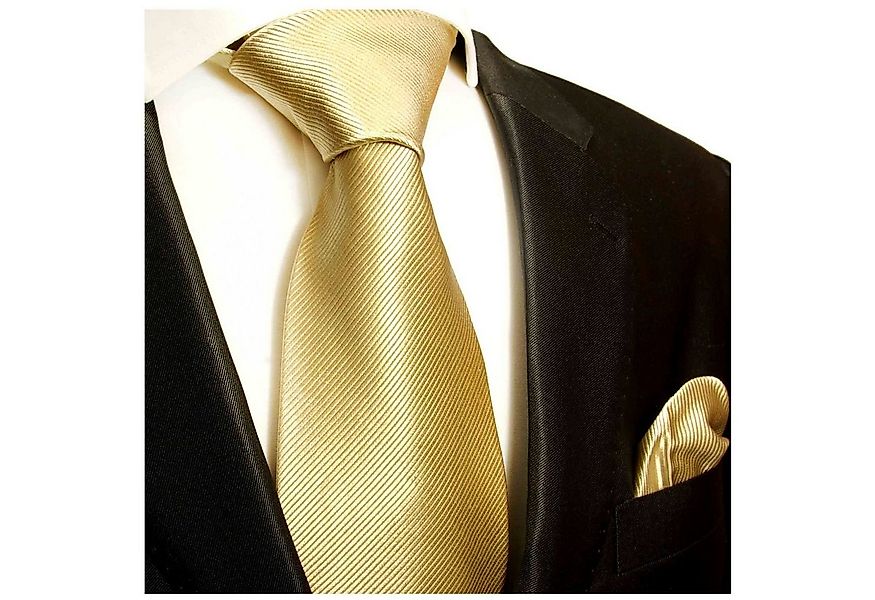 Paul Malone Krawatte Seidenkrawatte und Tuch Herren uni gestreift 100% Seid günstig online kaufen