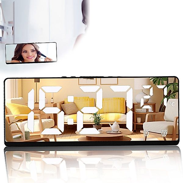 RWEUOQ Funkwecker Digitaluhr mit Datumsanzeige und günstig online kaufen