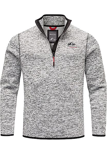 Amaci&Sons Sweatshirt AMES Fleecejacke Herren Troyer günstig online kaufen