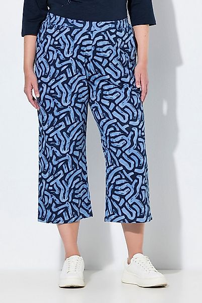 Ulla Popken Culotte Jersey-Culotte weites Bein knielang Biobaumwolle günstig online kaufen