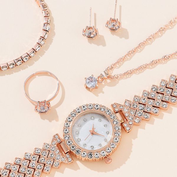 OKWISH Quarzuhr 5er Damen Schmuck Set günstig online kaufen