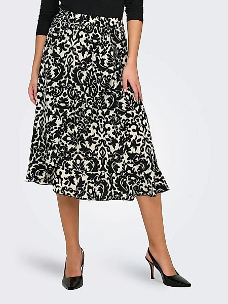 ONLY Wickelrock "ONLCARLY FLOUNCE LONG SKIRT" günstig online kaufen