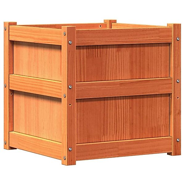 vidaXL Blumentopf Pflanzkübel Wachsbraun 50x50x50 cm günstig online kaufen