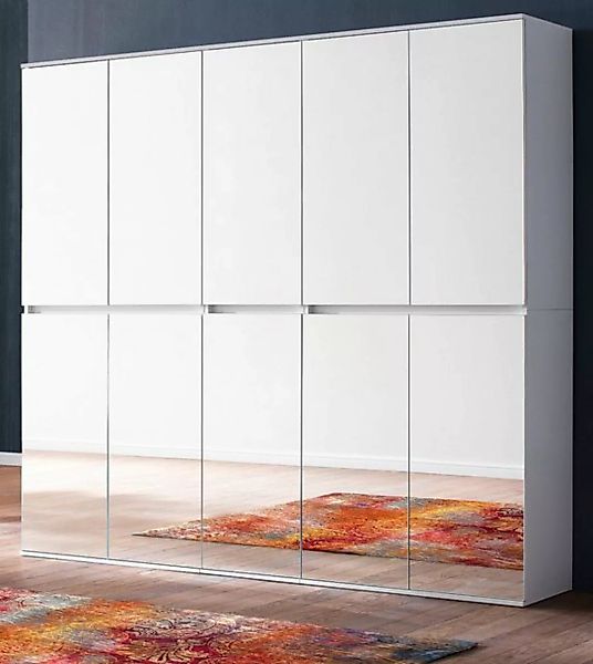 Furn.Design Garderobenschrank Reflect (Schuhschrank in weiß, 10-türig, 185 günstig online kaufen