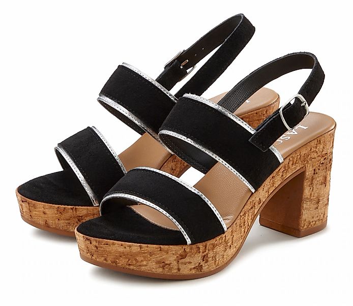 LASCANA Sandalette "Riemchensandalette, Sandale, Sommerschuh", aus Leder mi günstig online kaufen