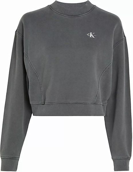 Calvin Klein Jeans Sweatshirt WASH RIB MIX SHORT CREW NECK günstig online kaufen