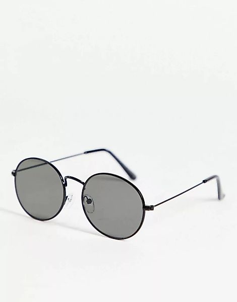 New Look – Ovale Sonnenbrille in Schwarz günstig online kaufen