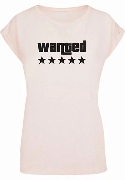 Merchcode T-Shirt Merchcode Damen Laides Wanted Extended Shoulder Tee (1-tl günstig online kaufen