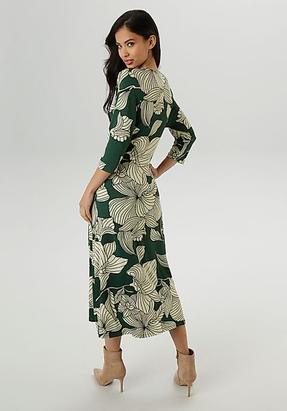 Aniston SELECTED Jerseykleid mit V-Ausschnitt in günstig online kaufen