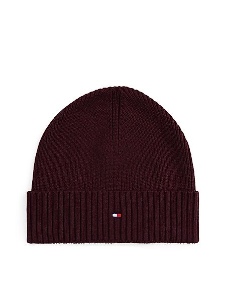 Tommy Hilfiger Strickmütze "TH FLAG PIMA COTTON BEANIE" Beanie mit Logostic günstig online kaufen