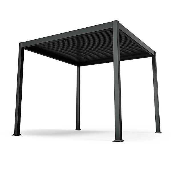 Blumfeldt LuminaHaven Pavillon 3x3 m Verzinktes Lamellen-Stahldach Schützt günstig online kaufen