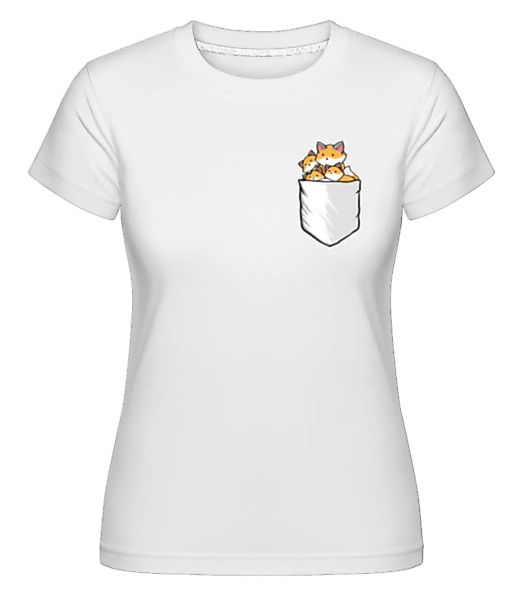 Brusttasche Fuchs Familie · Shirtinator Frauen T-Shirt günstig online kaufen