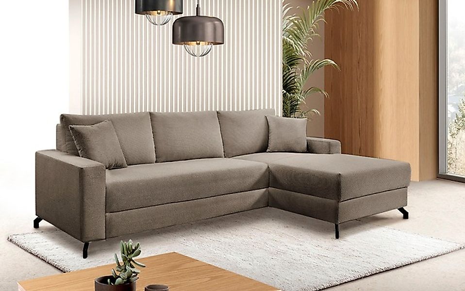 exxpo - sofa fashion Ecksofa »Quattro schlicht & zeitlos, bequem, L-Form, B günstig online kaufen