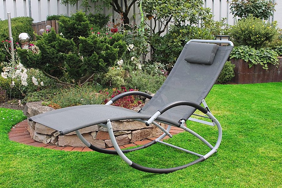 Leco Gartenstuhl, Schaukelliege mit 3-fach verstellbarer günstig online kaufen