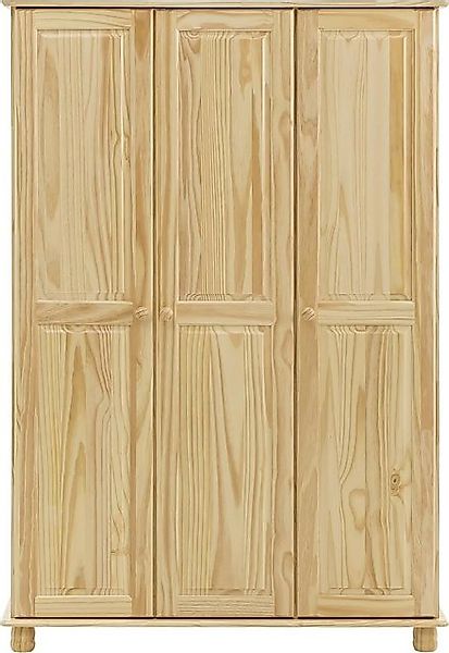 furnling Kleiderschrank Oslo 52 x 120 x 178 cm aus massivem Kieferholz, 3-t günstig online kaufen