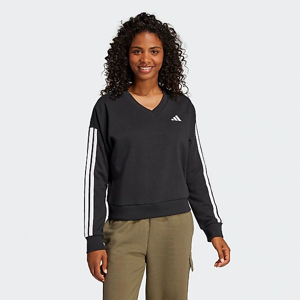 adidas Sportswear Sweatshirt "ESSENTIALS 3-STREIFEN FRENCH TERRY V-AUSSCHNI günstig online kaufen
