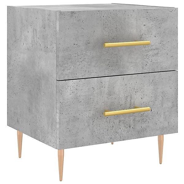vidaXL Nachttisch Betongrau 40x35x47,5 cm Holzwerkstoff Modell 14 günstig online kaufen