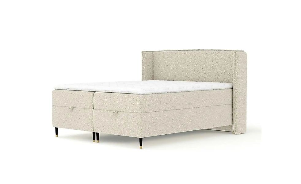 Boxspringbett mit Stauraum   ¦ beige ¦ Maße (cm): B: 218 H: 117 Betten > Ko günstig online kaufen