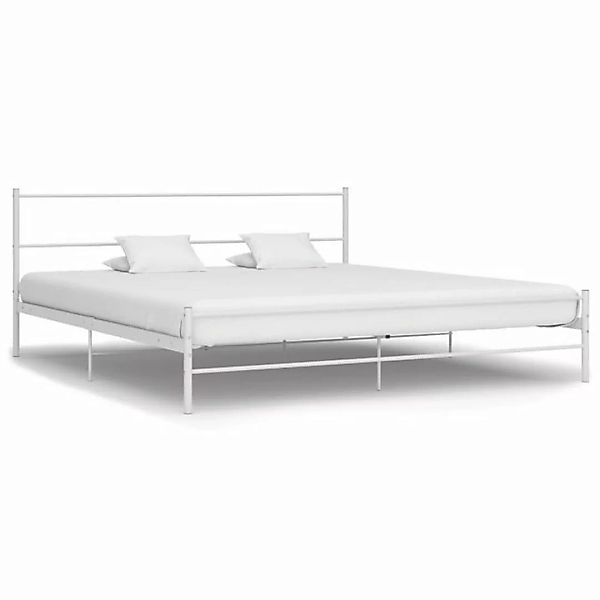 furnicato Bett Bettgestell Weiß Metall 200×200 cm günstig online kaufen
