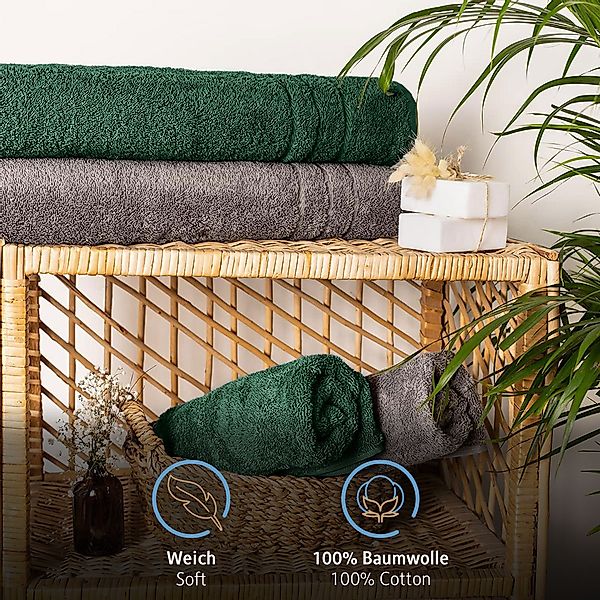 Komfortec Saunatuch Frotte aus 100% Baumwolle, günstig online kaufen