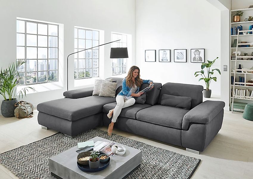 Die PlanBar Ecksofa "MP-IN17041 L-Form", mit Sitztiefenverstellung, optiona günstig online kaufen
