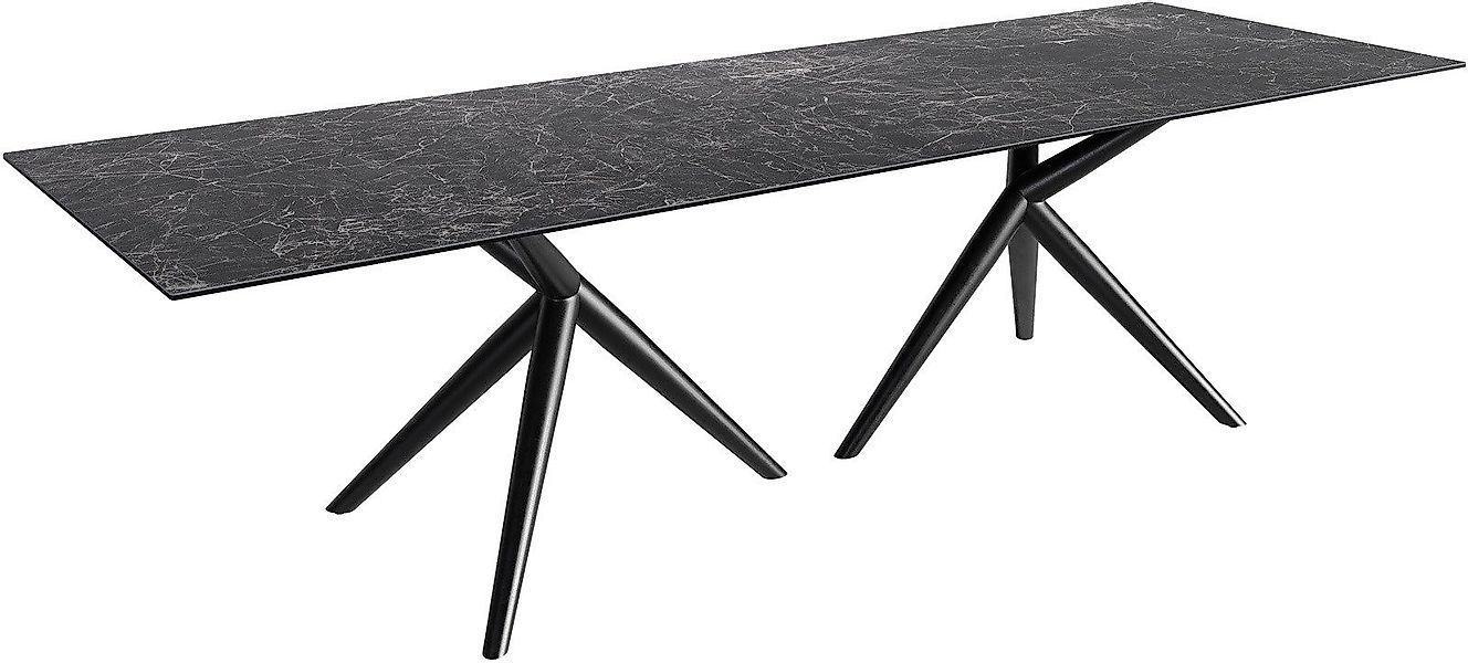 DELIFE Esstisch Edge, Keramik Laminam®Nero Greco günstig online kaufen