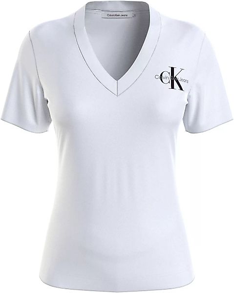 Calvin Klein Jeans Plus T-Shirt "PLUS MONOLOGO SLIM V-NECK TEE" günstig online kaufen