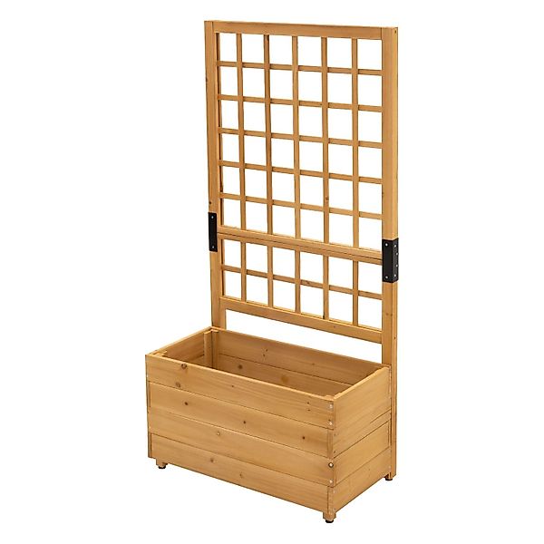 ML-Design Pflanzkasten mit Rankgitter 67,5×139×36,5 cm Fichtenholz günstig online kaufen