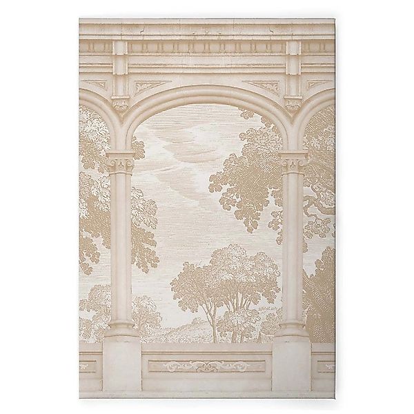 Bricoflor Architektur Bild Historisch Vintage Leinwandbild Mit Aquädukt Cre günstig online kaufen
