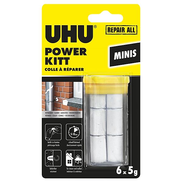 Uhu Repair All Powerkit Minis Universal Weiß 6 x 5 g günstig online kaufen