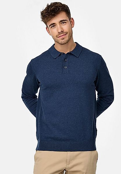 Indicode Strickpullover Herren INChips Pullover Feinstrick-Pullover im Polo günstig online kaufen