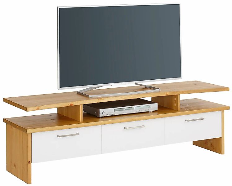 Home affaire TV-Board "Ixo", Breite 148 cm, mit 3 Schubladen, aus masiver K günstig online kaufen