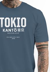 Neverless Print-Shirt Herren T-Shirt Frontprint Tokyo günstig online kaufen