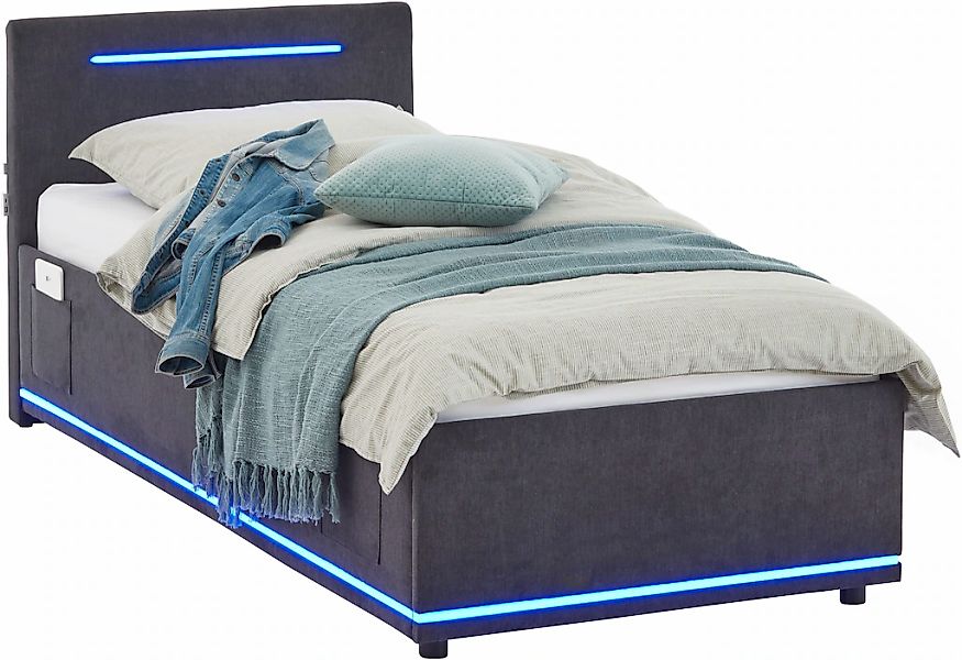 meise.möbel Polsterbett "CIRCLE inkl. LED-Beleuchtung & USB-Anschluss, wahl günstig online kaufen