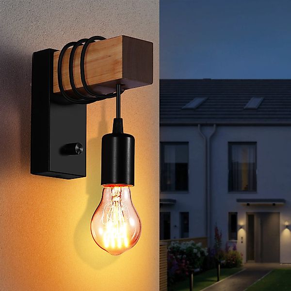 BlingBin Wandleuchte Innen Vintage Dimmbar Wandlampe günstig online kaufen