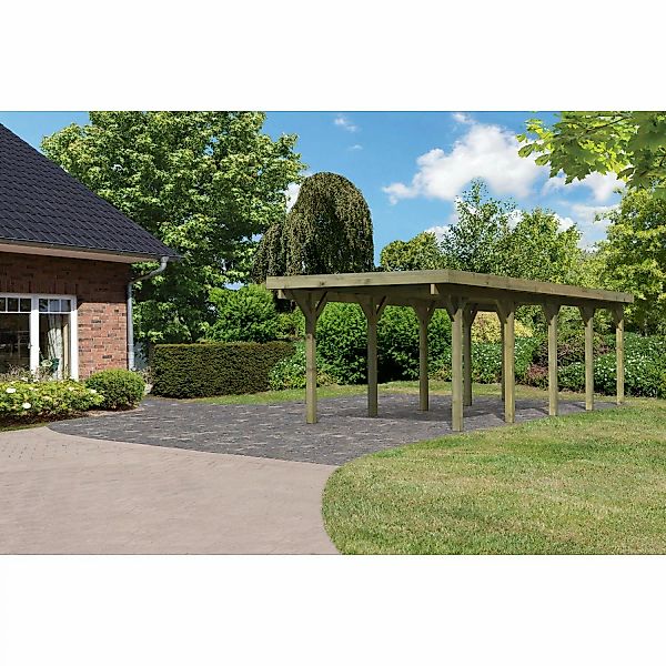 Karibu Einzelcarport Classic 3 Variante A KDI Grün günstig online kaufen