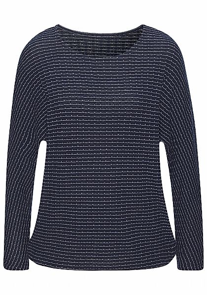 Vivance Langarmshirt "aus strukturierter Strickqualität" aus strukturierter günstig online kaufen