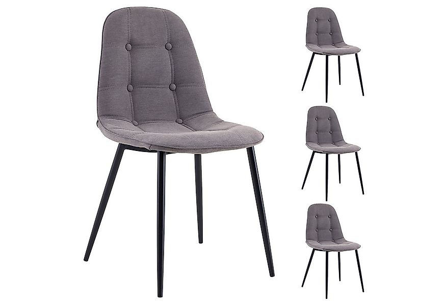 IDIMEX Esszimmerstuhl ALVARO (4 St), Esszimmerstühle Polsterstuhl Sitzgrupp günstig online kaufen