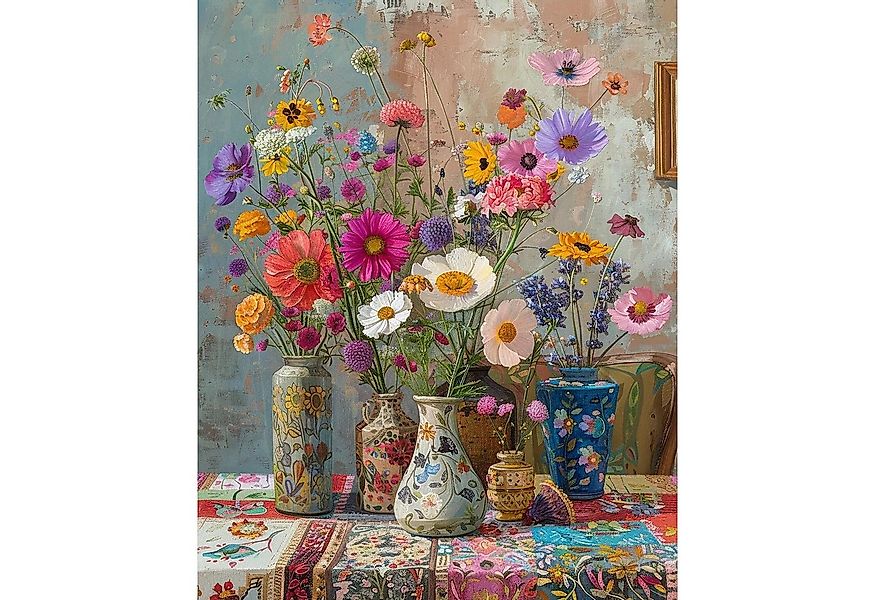 CLTYQ Malen nach Zahlen Malen-nach-Zahlen-Set für Erwachsene, Blumenmuster, günstig online kaufen