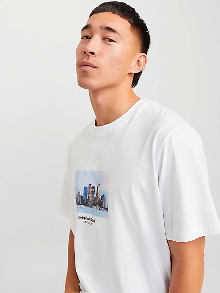 Jack & Jones Kurzarmshirt "JORVESTERBRO PICTURE TEE SS CREW NECK SN" günstig online kaufen