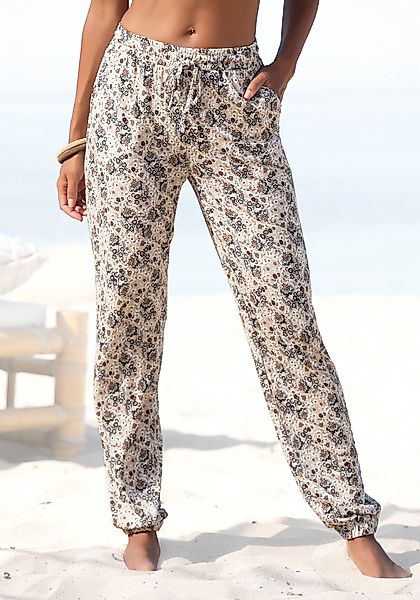 Vivance Jerseyhose mit Blümchendruck und Taschen, günstig online kaufen