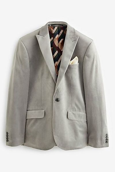 Next Sakko Self Slim Fit Sakko aus Samt mit Revers (1-tlg) günstig online kaufen