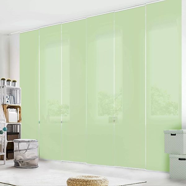 Bilderdepot24 Schiebegardine modern Flächenvorhang blickdicht Mint, günstig online kaufen