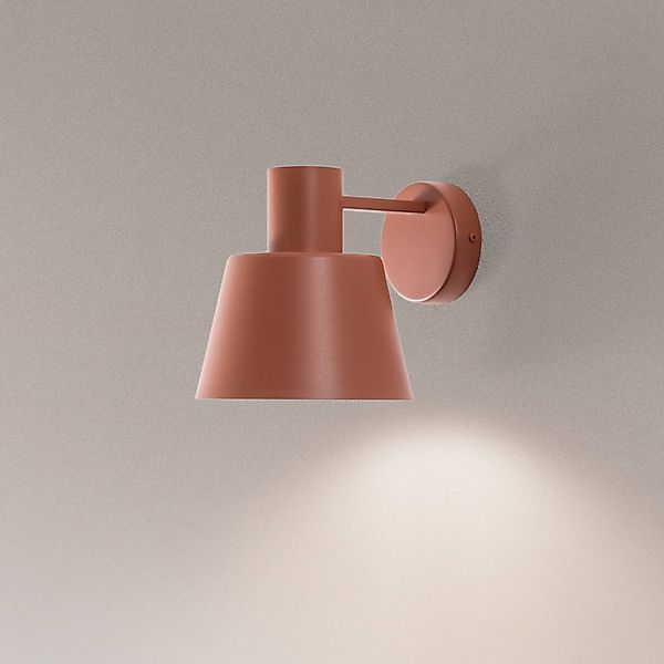 Wandleuchte Dunka, ziegelrot, 1-flammig, Stahl, Höhe 17 cm günstig online kaufen