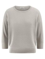 Rundhals-Pullover aus 100% SUPIMA-Baumwolle Peter Hahn grau günstig online kaufen