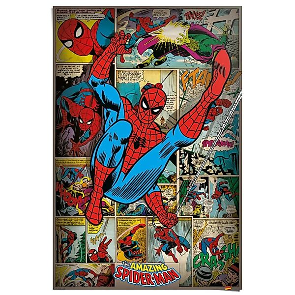 Reinders Poster "Marvel Comics - spider man retro" günstig online kaufen