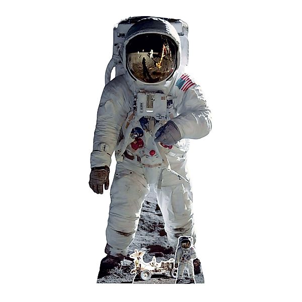 Dekofigur Astronaut Pappaufsteller Buzz Aldrin Pappaufsteller günstig online kaufen